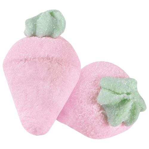 Big Soft Marshmallow Strawberries Wholesale Bulk Box By Bulgari
