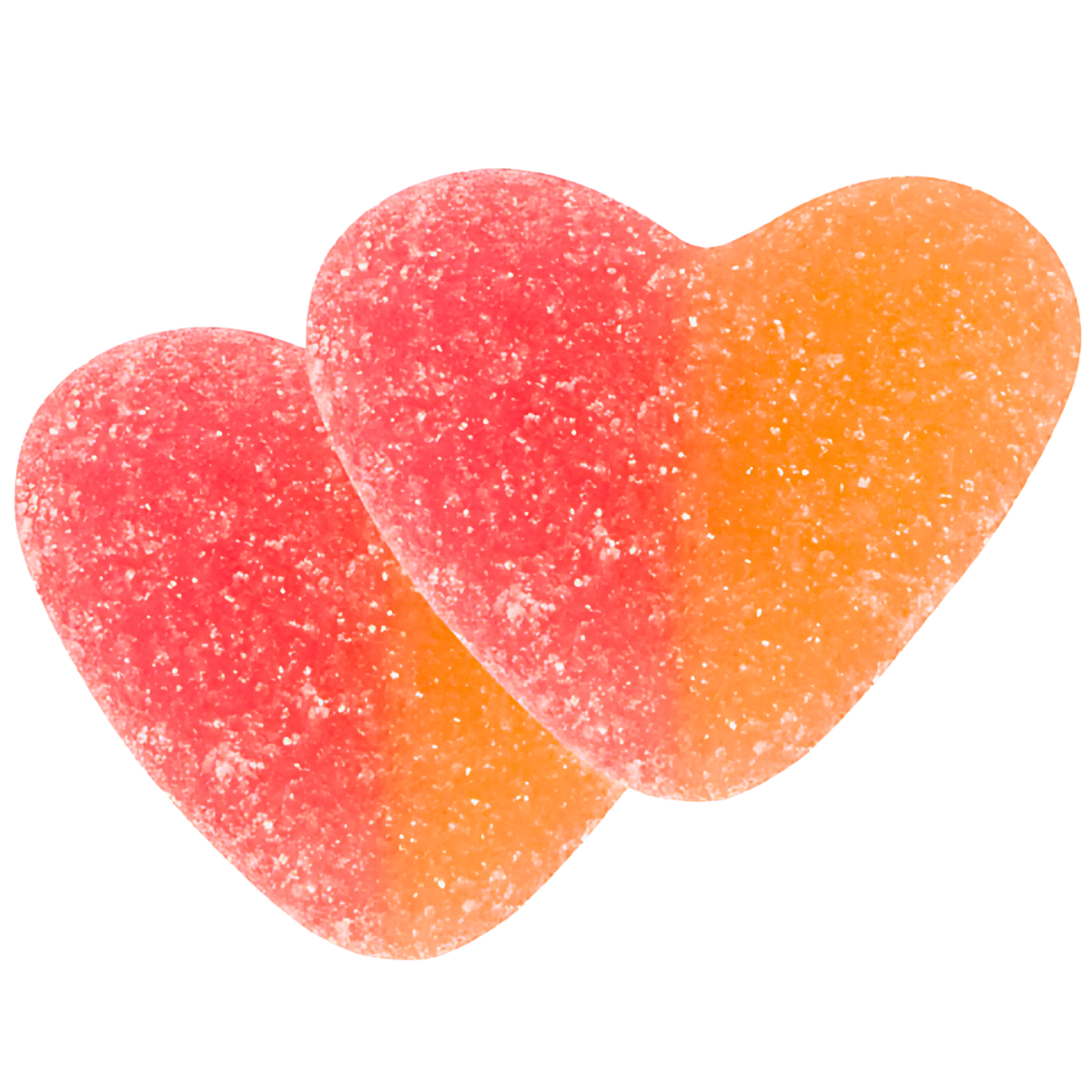 Peach Hearts Pick and Mix Bulk Box by Sweeds Candy