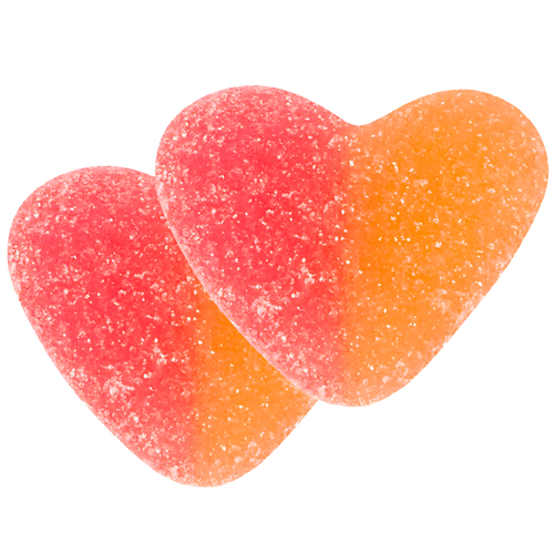 Peach Hearts Pick and Mix Bulk Box by Sweeds Candy